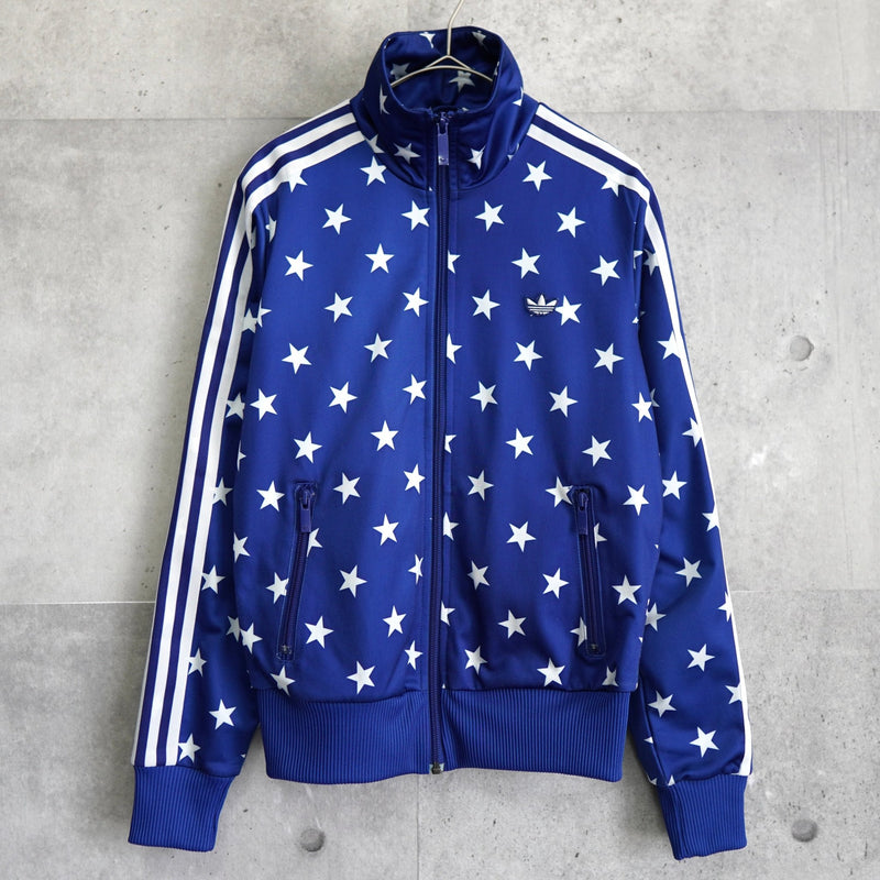 アディダス トラックジャケット スター 星柄 ブルー S〜M相当