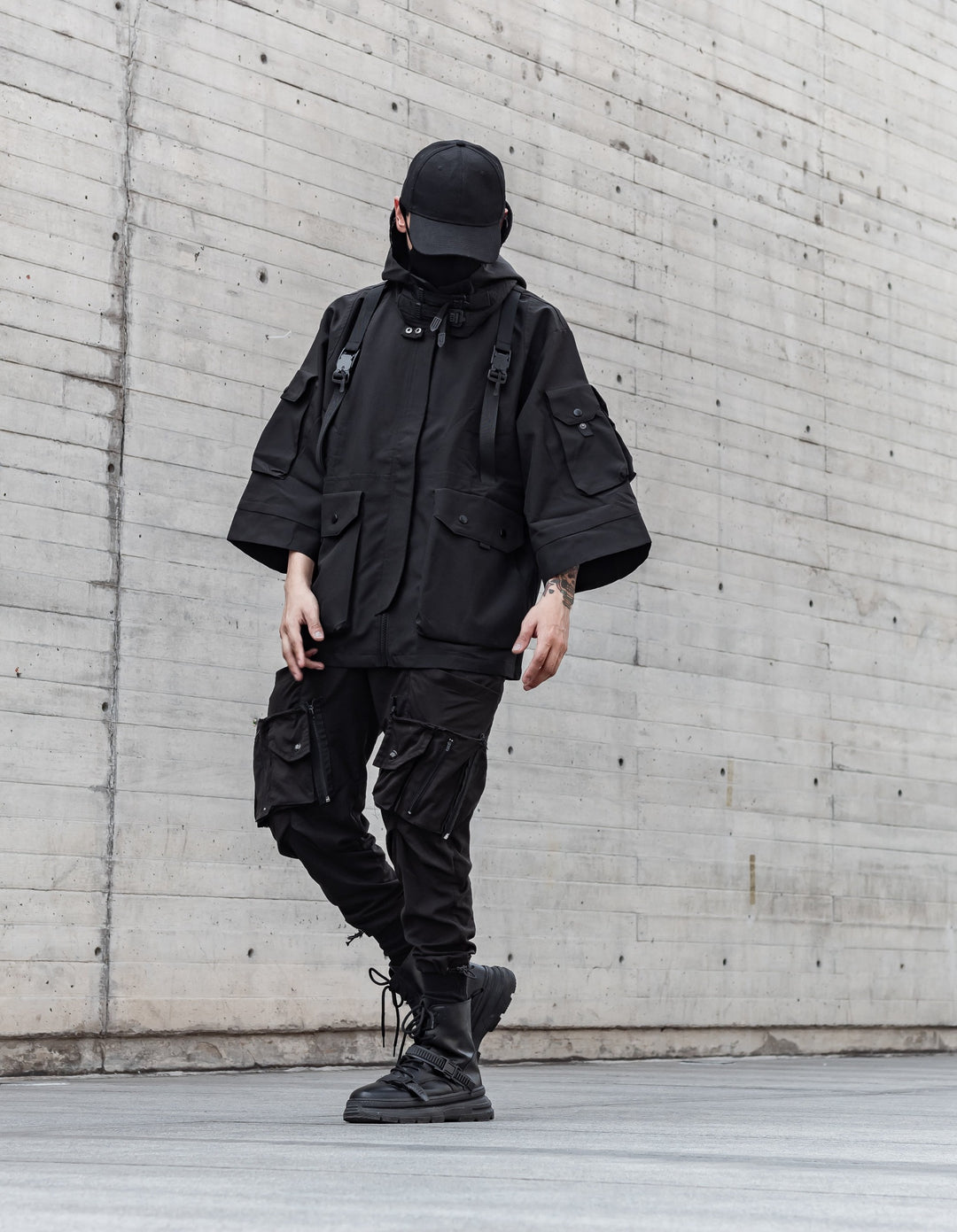 Paratrooper Short Sleeves Jacket with Removable Hoodie – Niepce