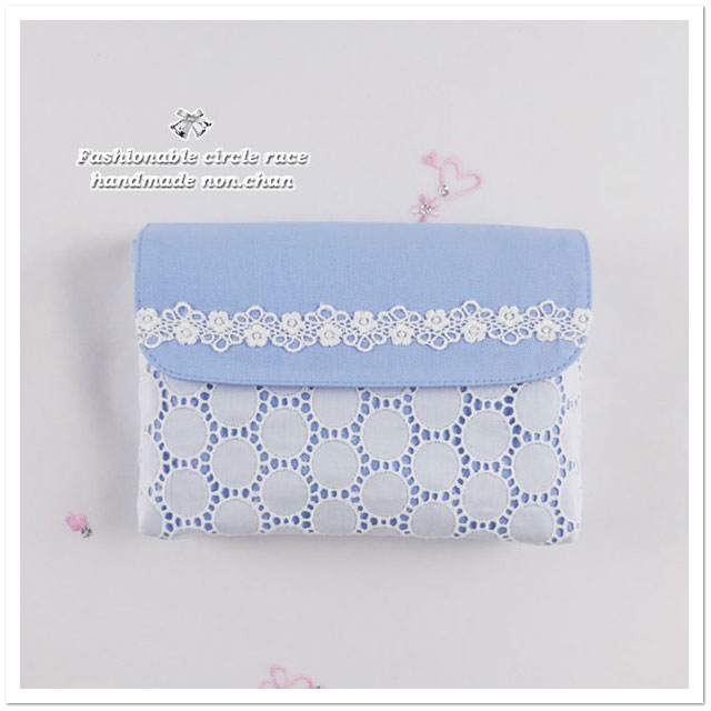 お弁当袋 【 レース・刺繍 】 マジックテープ 横入れ 封筒型 入園入学