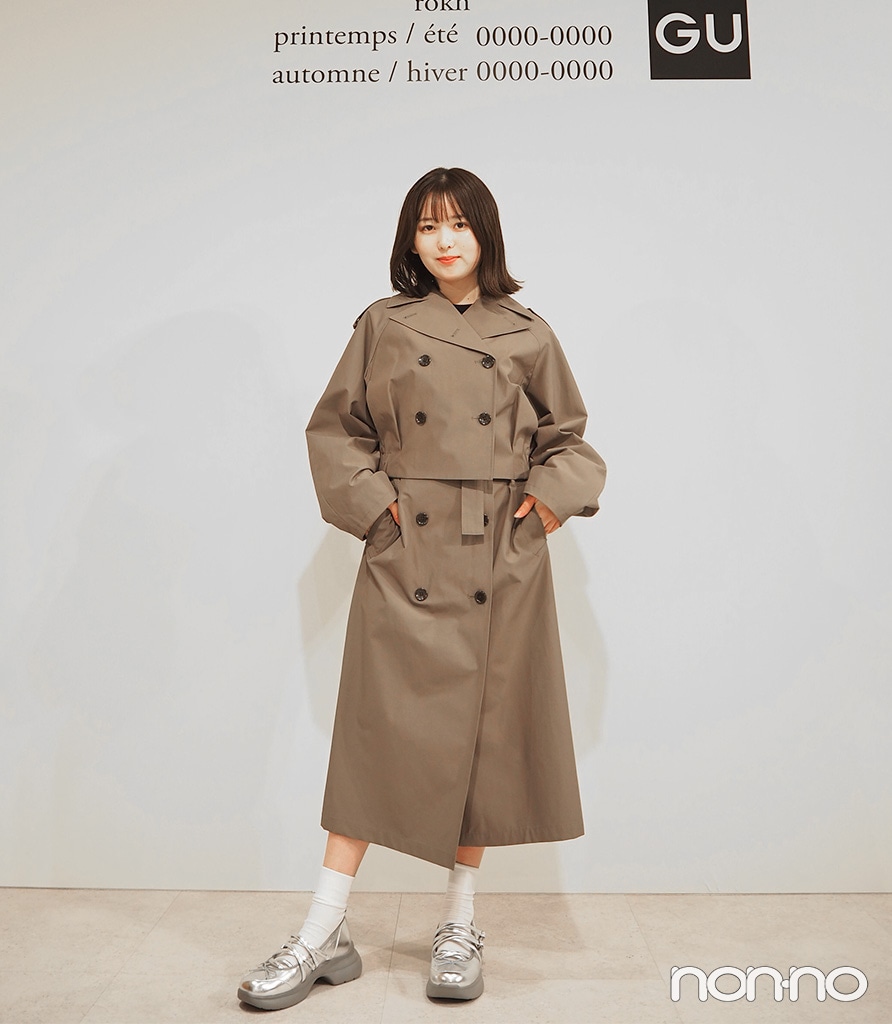 GU×rokh】セットで1万円以下！？ トレンチコート＆スカートが着回し力