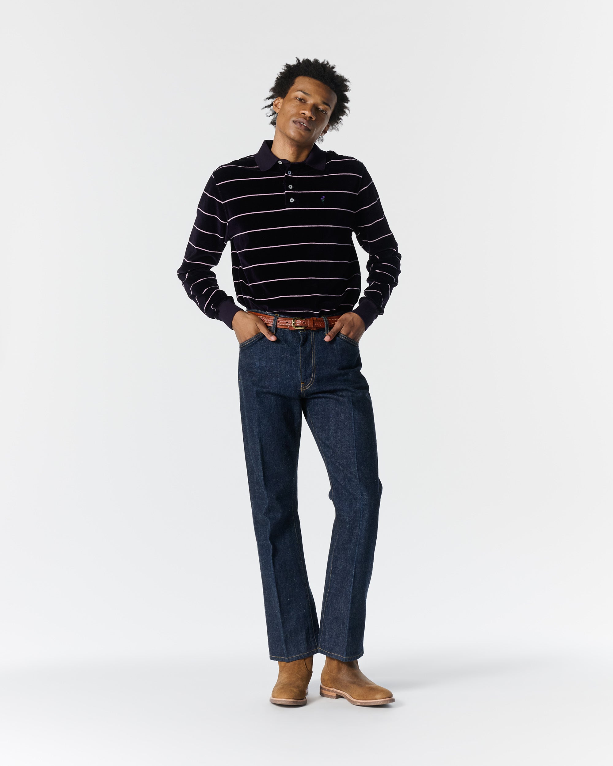 Noah様 デニム 36ブルー Double-Pleated Denim Pant - Noah