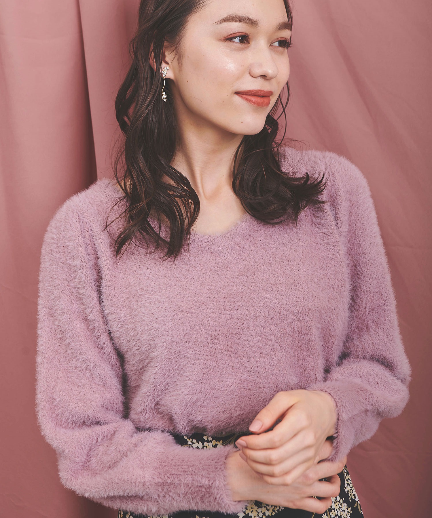 レースアップシャギーニット | ニット | NOELA OFFICIAL WEB STORE