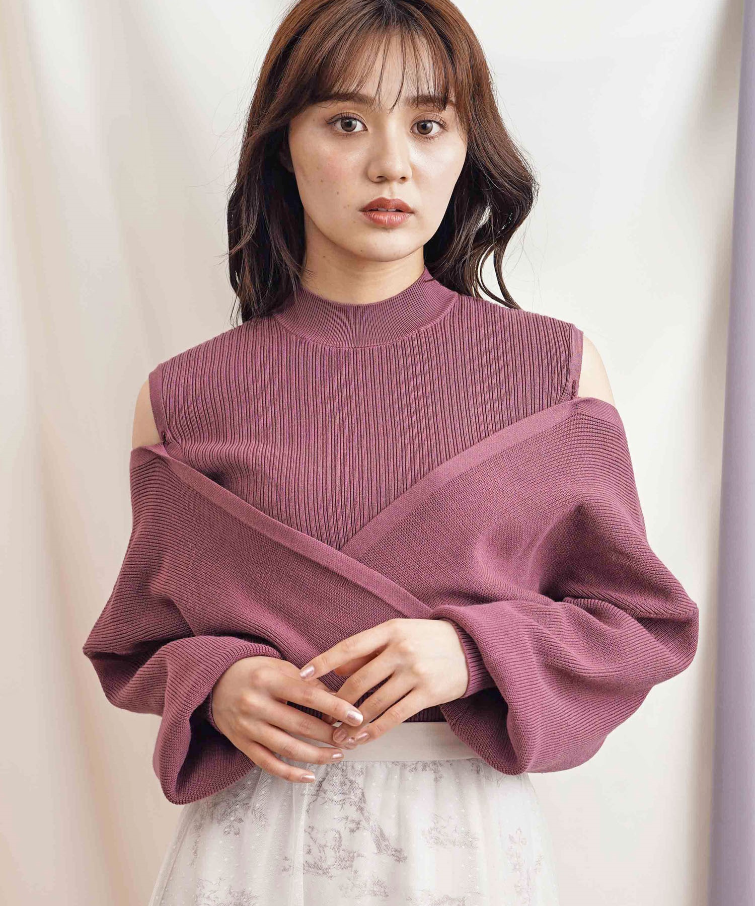 カシュクールレイヤードニット | ニット | NOELA OFFICIAL WEB STORE