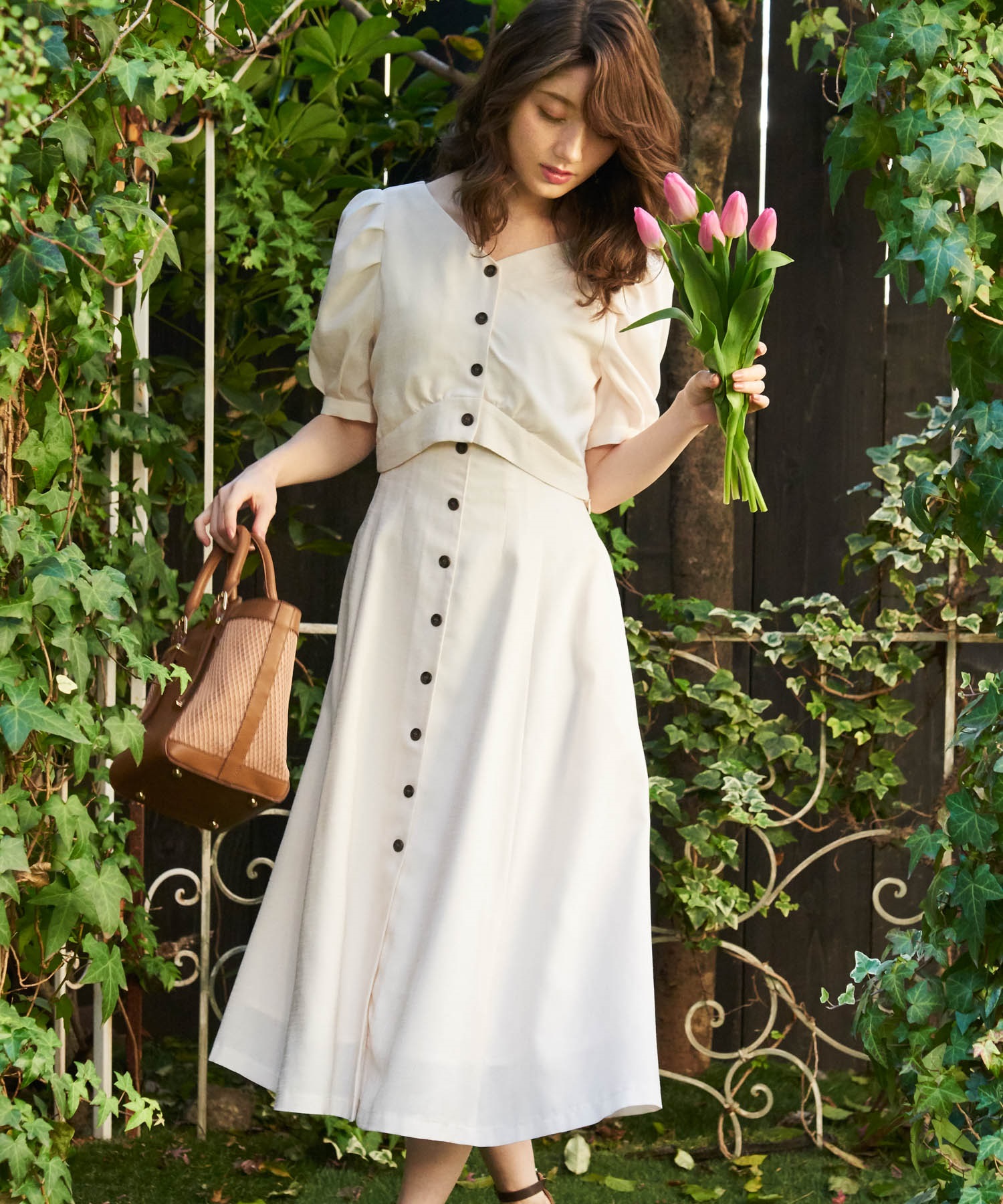 リネンタッチワンピースセット | ロングワンピース | NOELA OFFICIAL