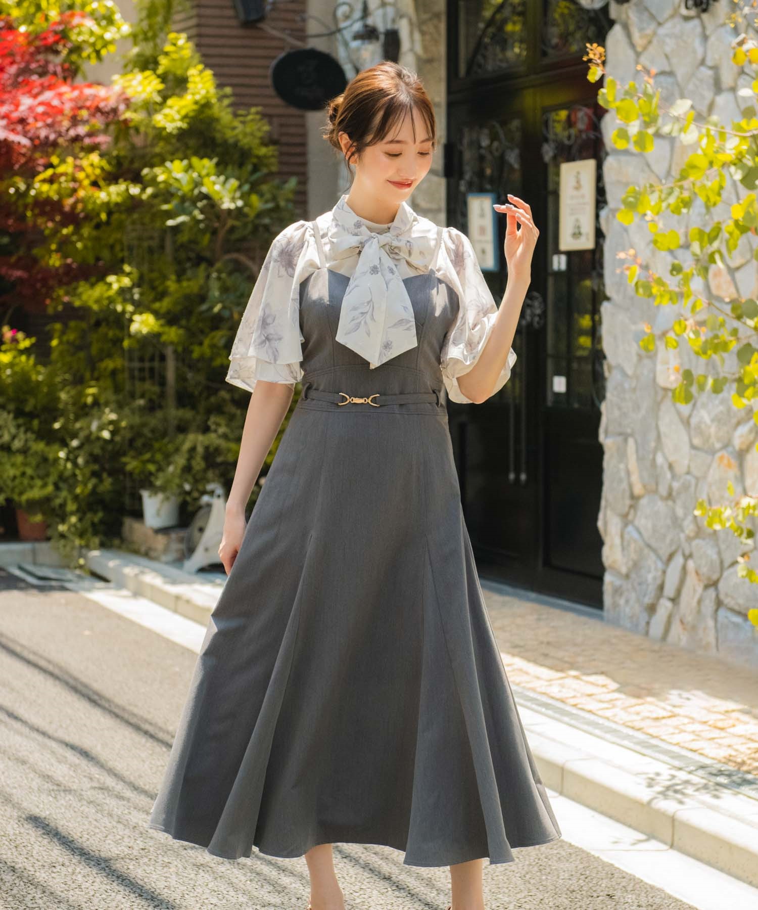 ビット付ボリュームキャミワンピ | キャミワンピース | NOELA OFFICIAL