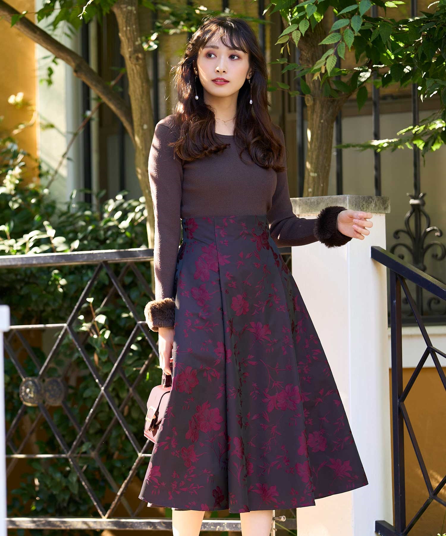 フラワージャガードスカート | フレアスカート | NOELA OFFICIAL WEB STORE