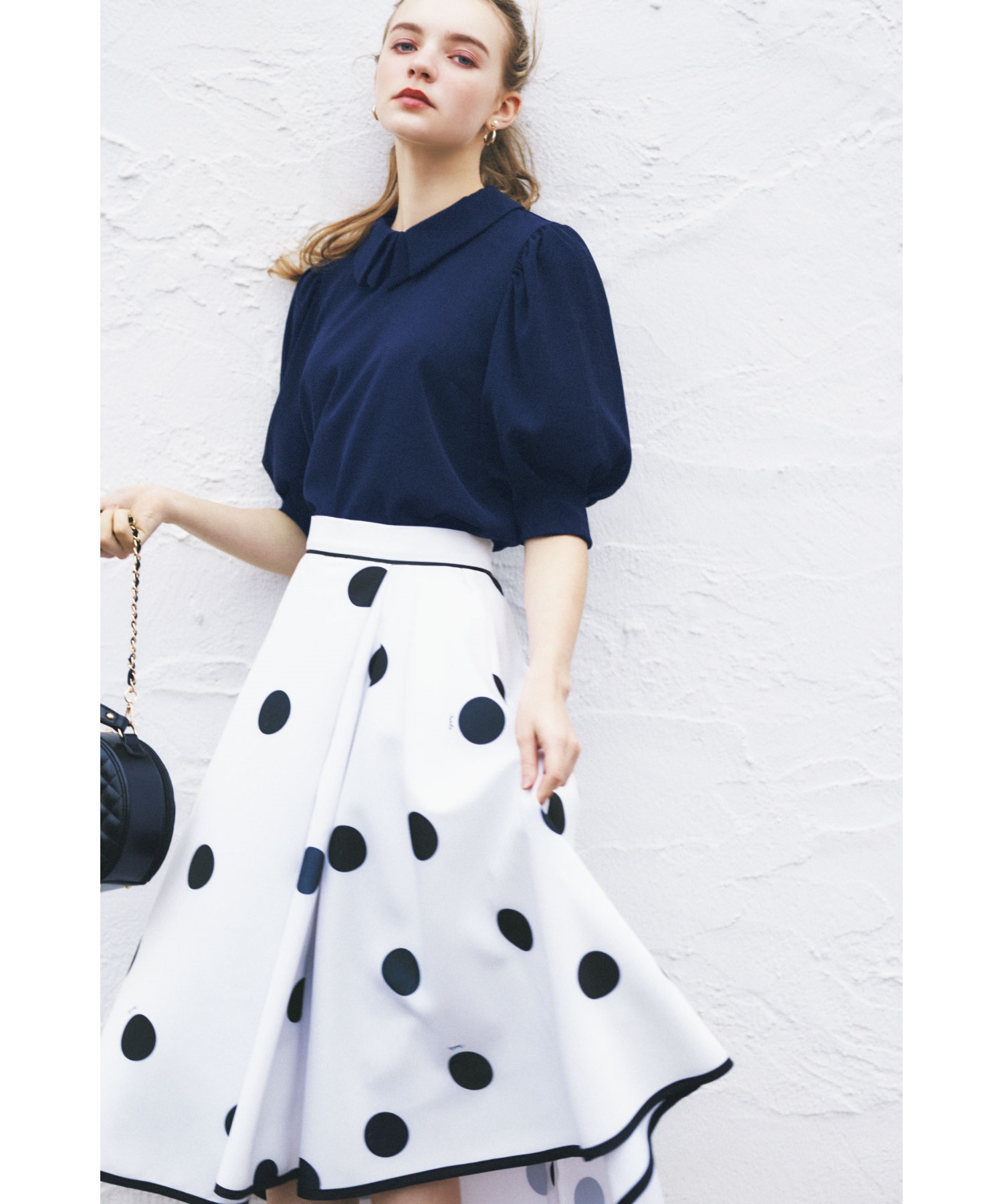 ドット大柄スカート | フレアスカート | NOELA OFFICIAL WEB STORE