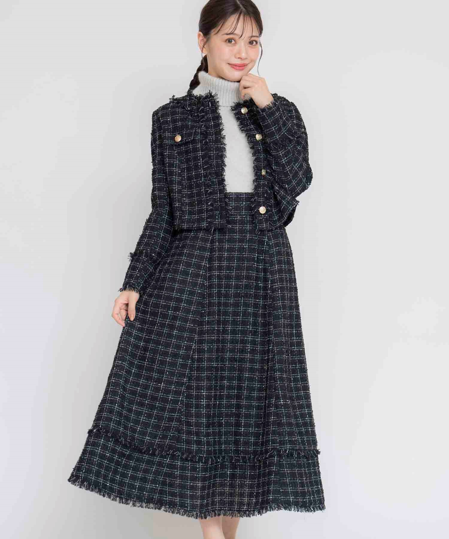 ツイードロングフレアスカート | フレアスカート | NOELA OFFICIAL WEB