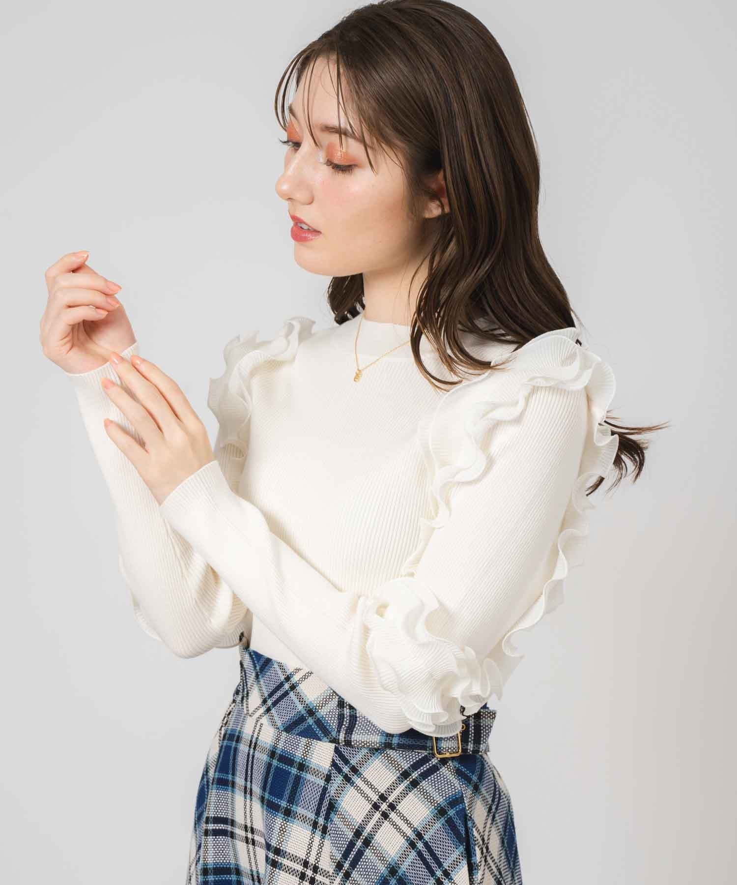 異素材フリルニット | ニット | NOELA OFFICIAL WEB STORE