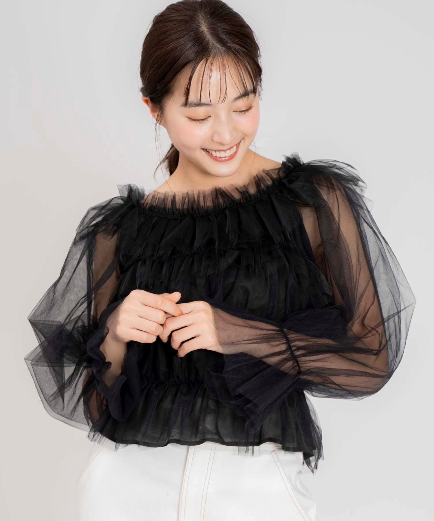 チュールトップス | シャツ・ブラウス | NOELA OFFICIAL WEB STORE