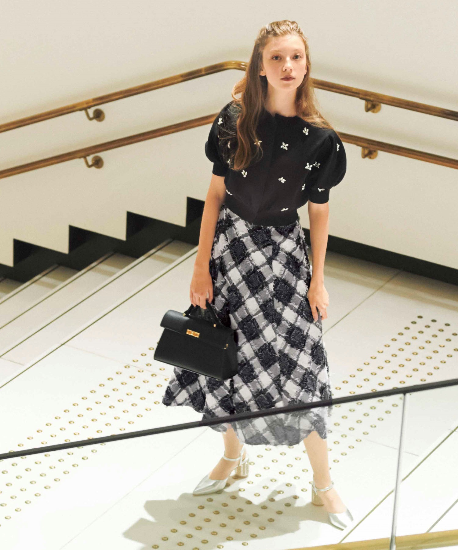 フリンジチェックスカート | フレアスカート | NOELA OFFICIAL WEB STORE