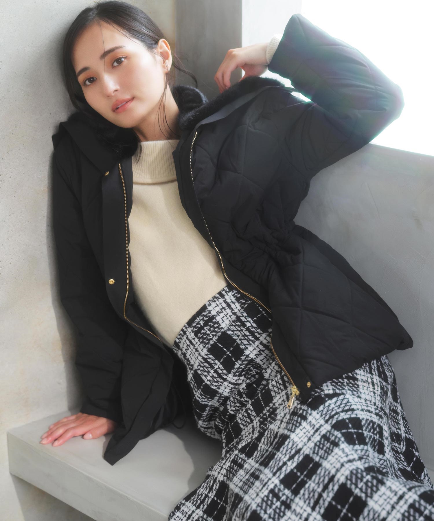 ファー襟付き中綿コート | コート | NOELA OFFICIAL WEB STORE