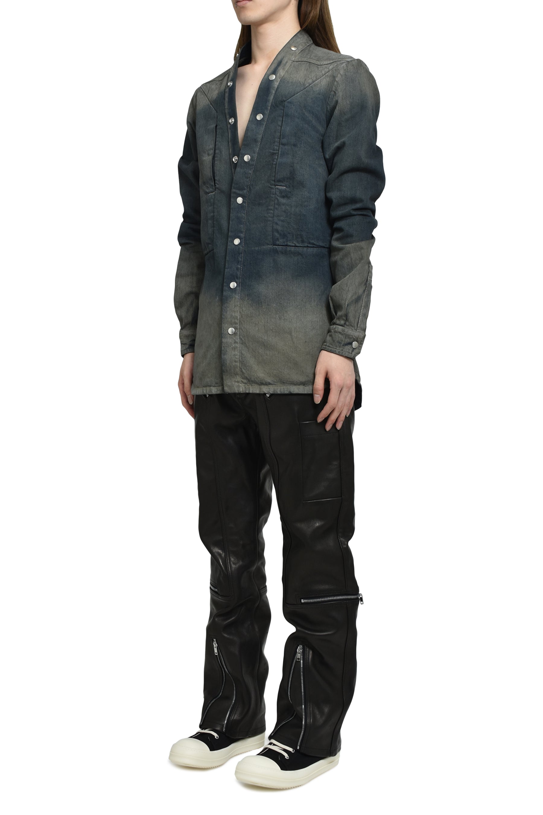 Rick Owens リックオウエンス FW25 LARRY FOGPOCKET SHIRT / DRKDUST