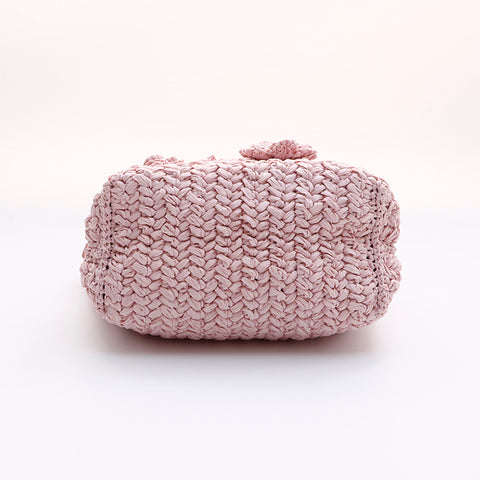 ミュウ ミュウ Miu Miu フラワー カゴバッグ チェーン ショルダー