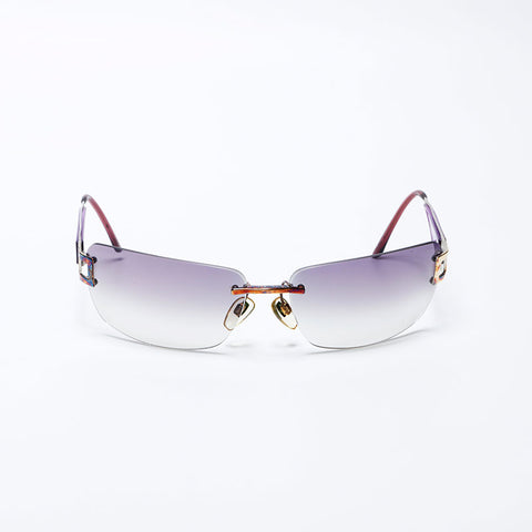 ブルガリ BVLGARI リムレス フレームレス グラデーション サングラス