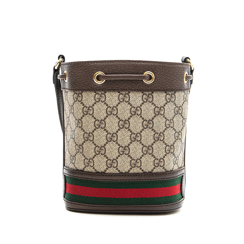 グッチ GUCCI GGスプリーム シェリーライン 巾着 ショルダーバッグ