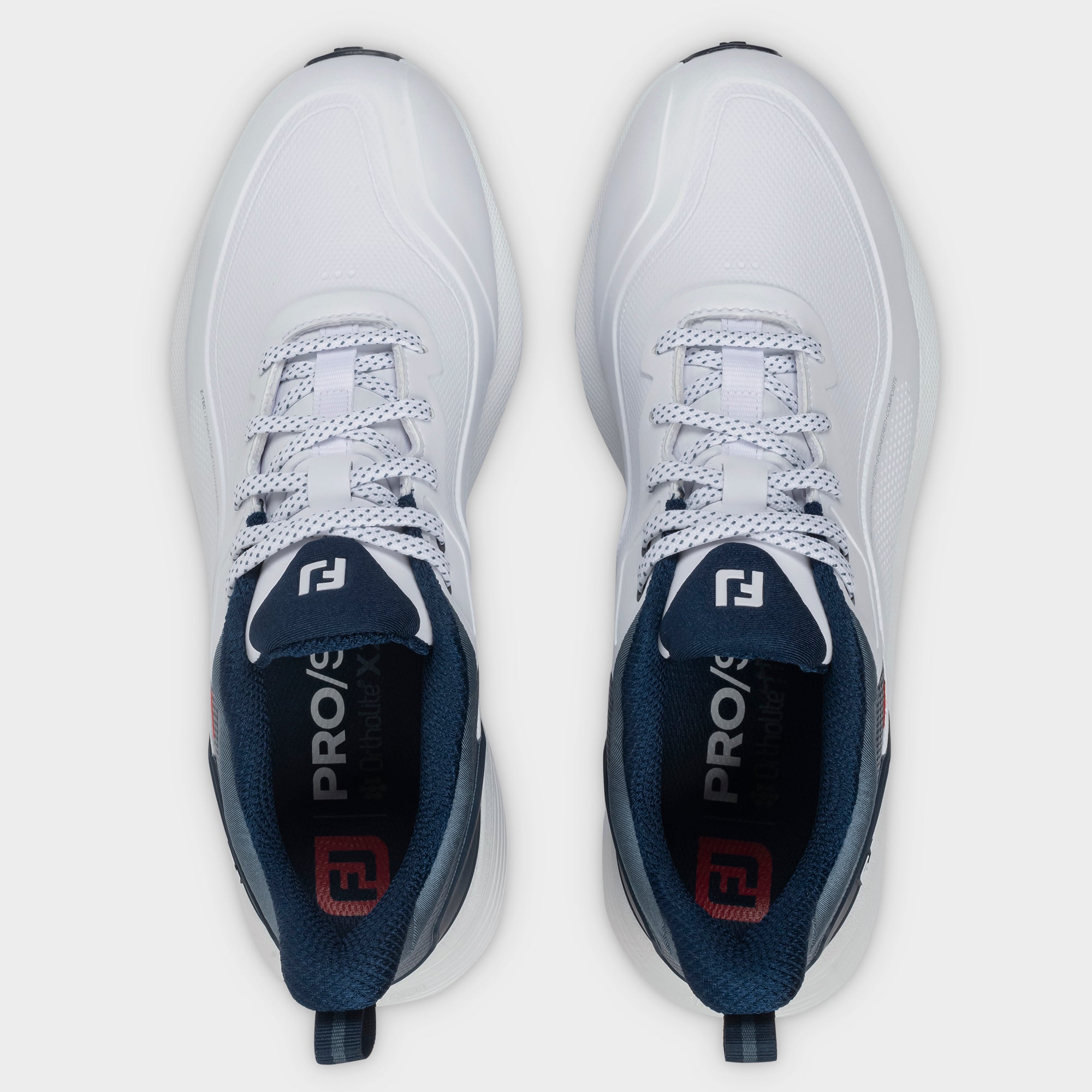 FOOTJOY PRO SL -- WHITE/NAVY – New York Golf Center