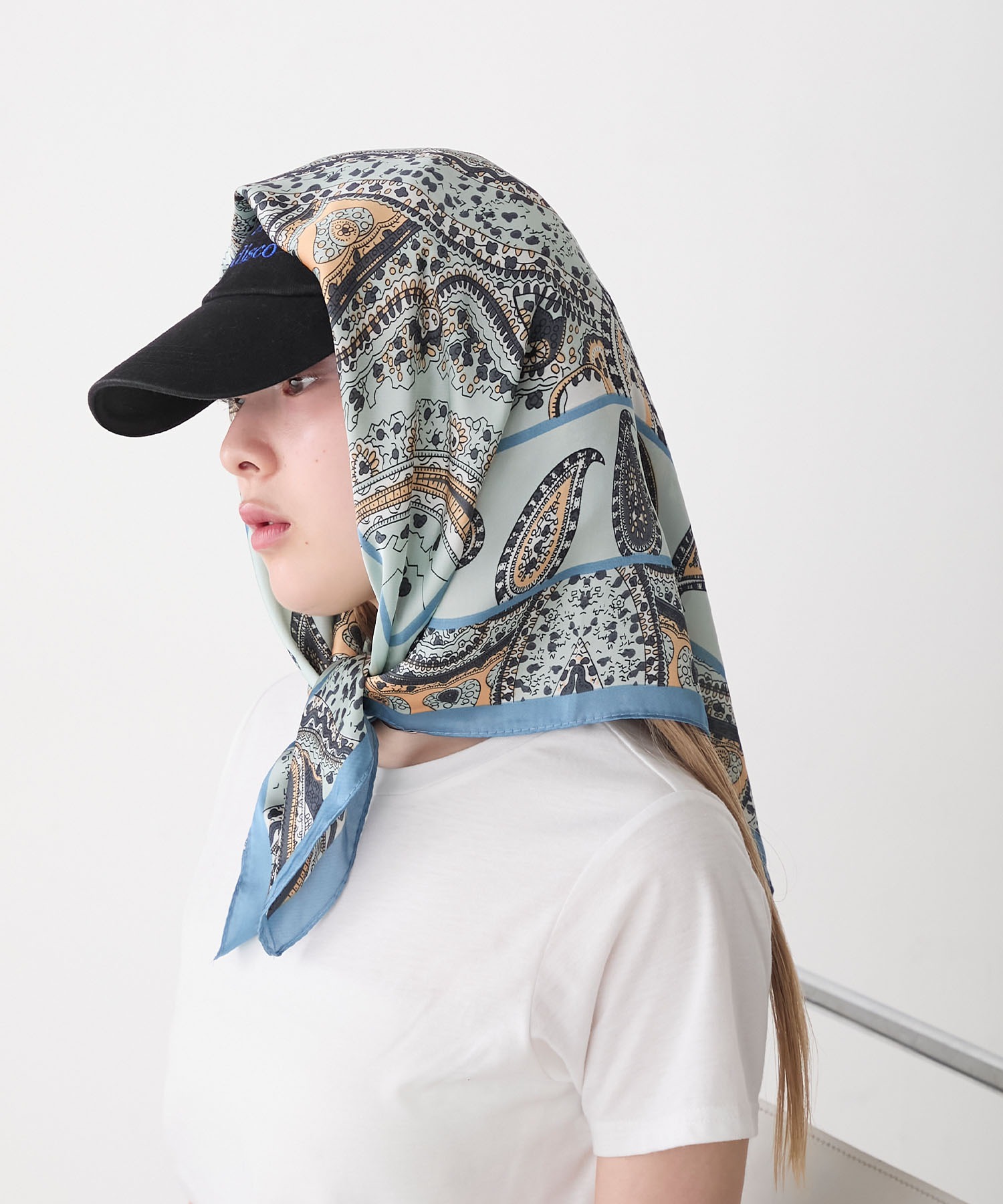 forksy.】ペイズリー柄 大判 マルチスカーフ forksy.│MONO-MART