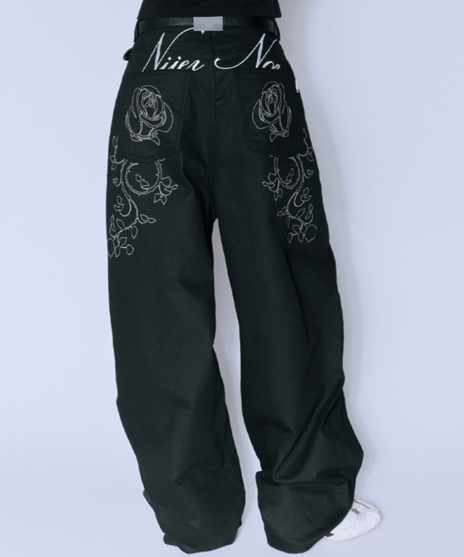 A'GEM/9 × .kom 『NIIER NOR/ニア ノア』 ROSE BALLOON DENIM PANTS