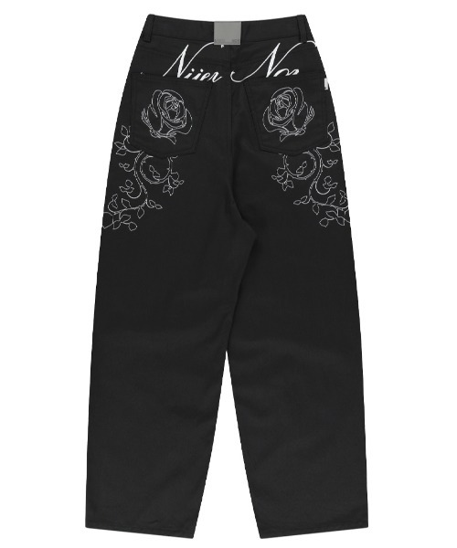 A'GEM/9 × .kom 『NIIER NOR/ニア ノア』 ROSE BALLOON DENIM PANTS