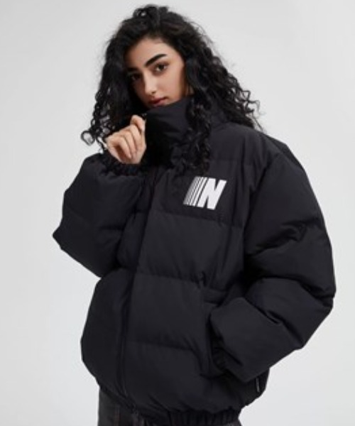 A'GEM/9 × .kom『JUMPNEXT／ジャンプネクスト』ロゴ中綿ジャケット