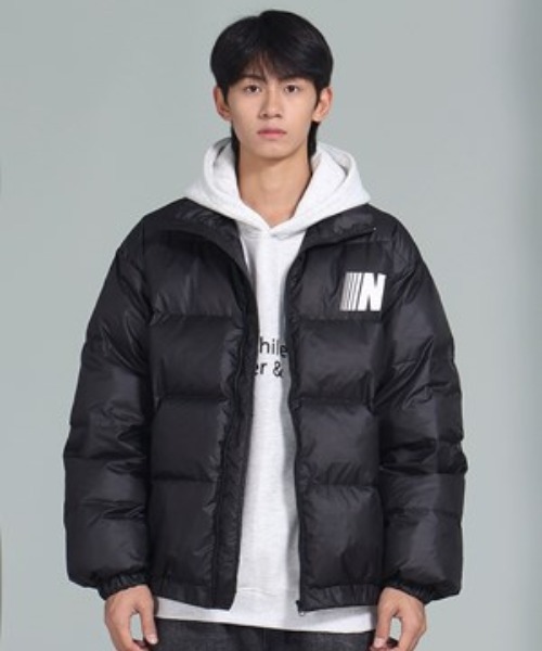 A'GEM/9 × .kom『JUMPNEXT／ジャンプネクスト』ロゴ中綿ジャケット