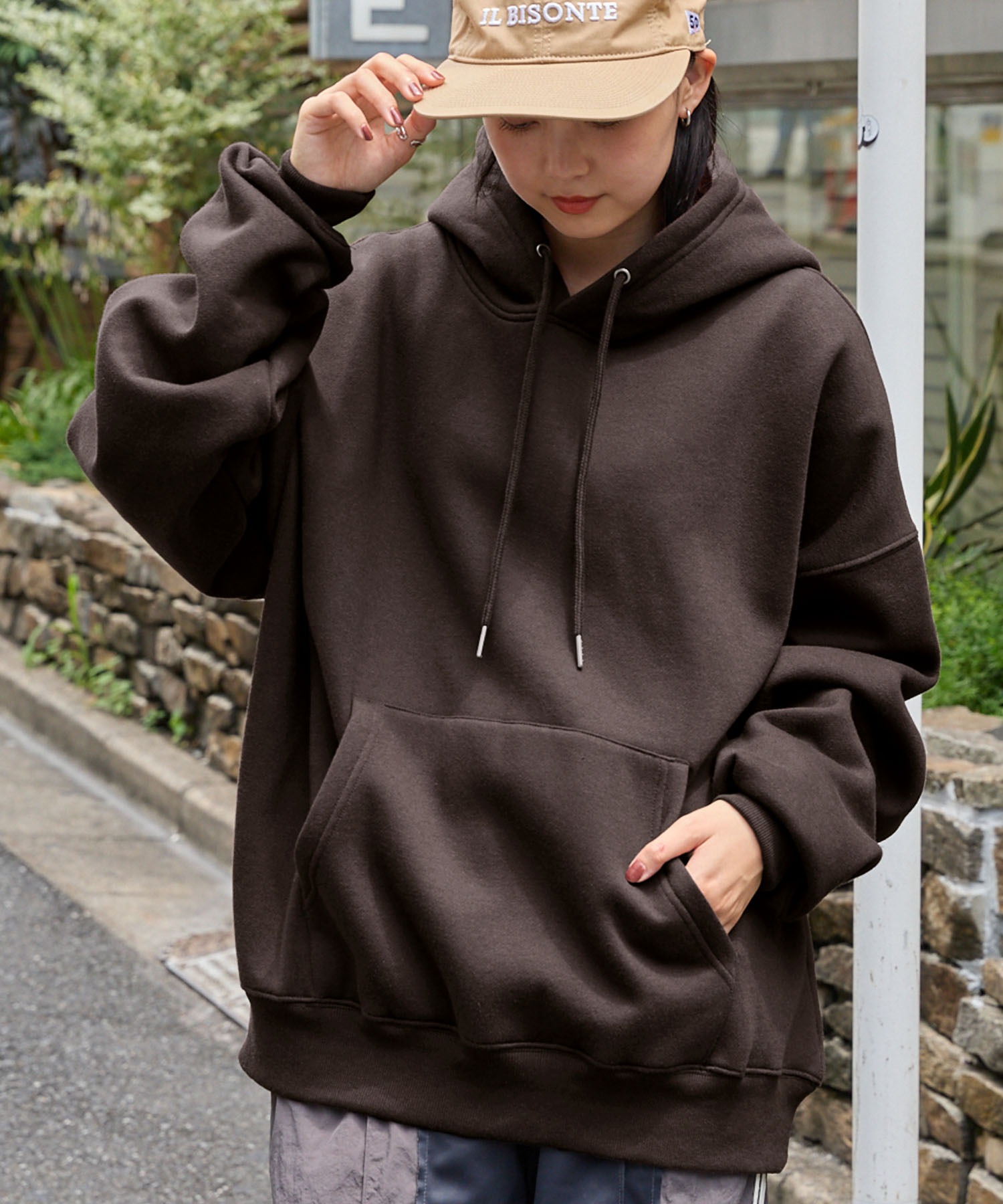 12oz ヘビーウェイト ビッグシルエット プルオーバー パーカー MONO