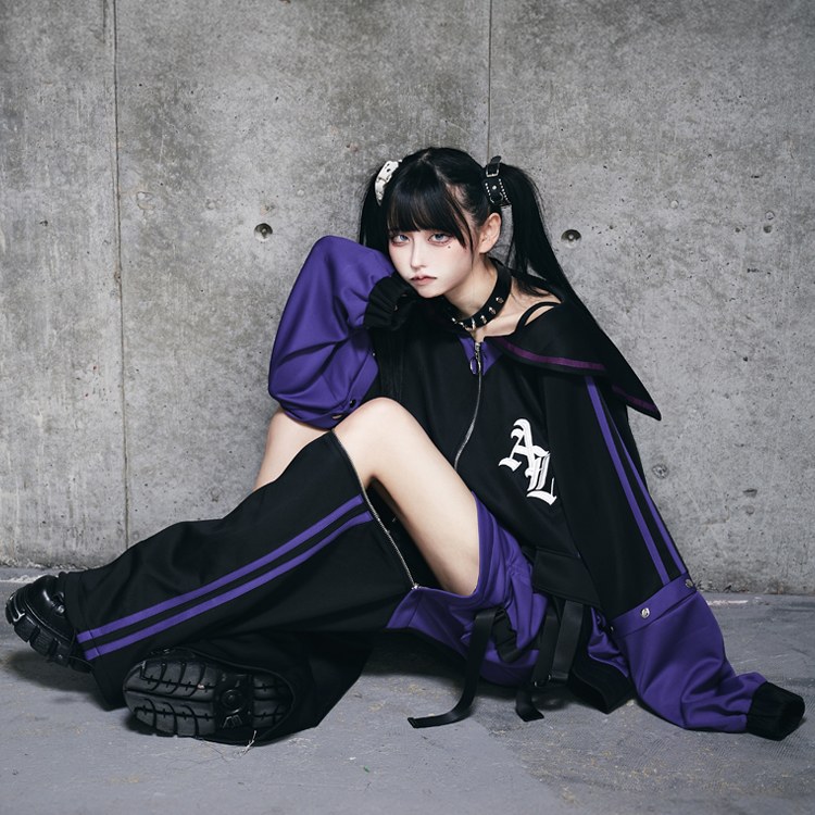 セーラーカラーフロントZIPジャージ（ジャージ）｜Amilige