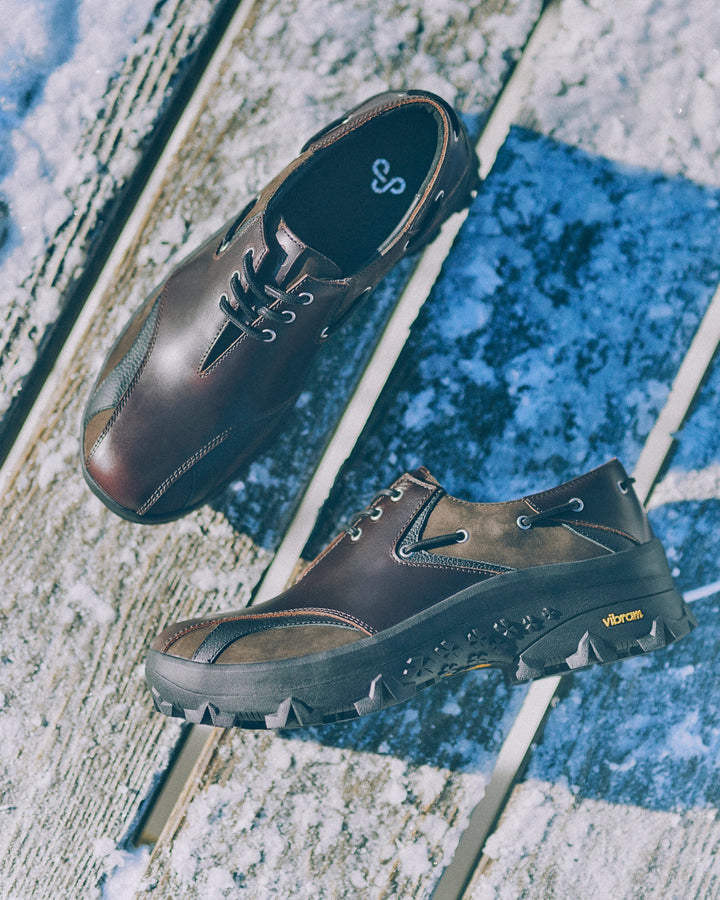 OAO公式ストア】WOVENT (ウーヴェント) | ニットレザースニーカー 厚底