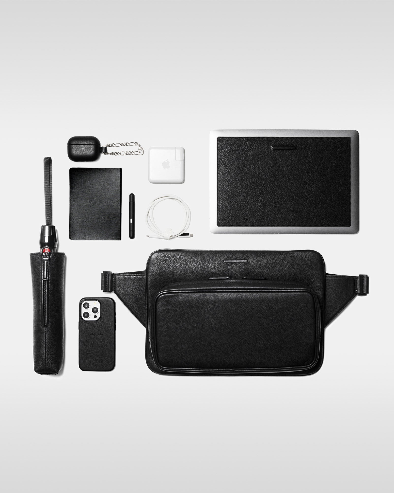 ベルトバッグ for ラップトップ - 防水レザー PCバッグ – objcts.io