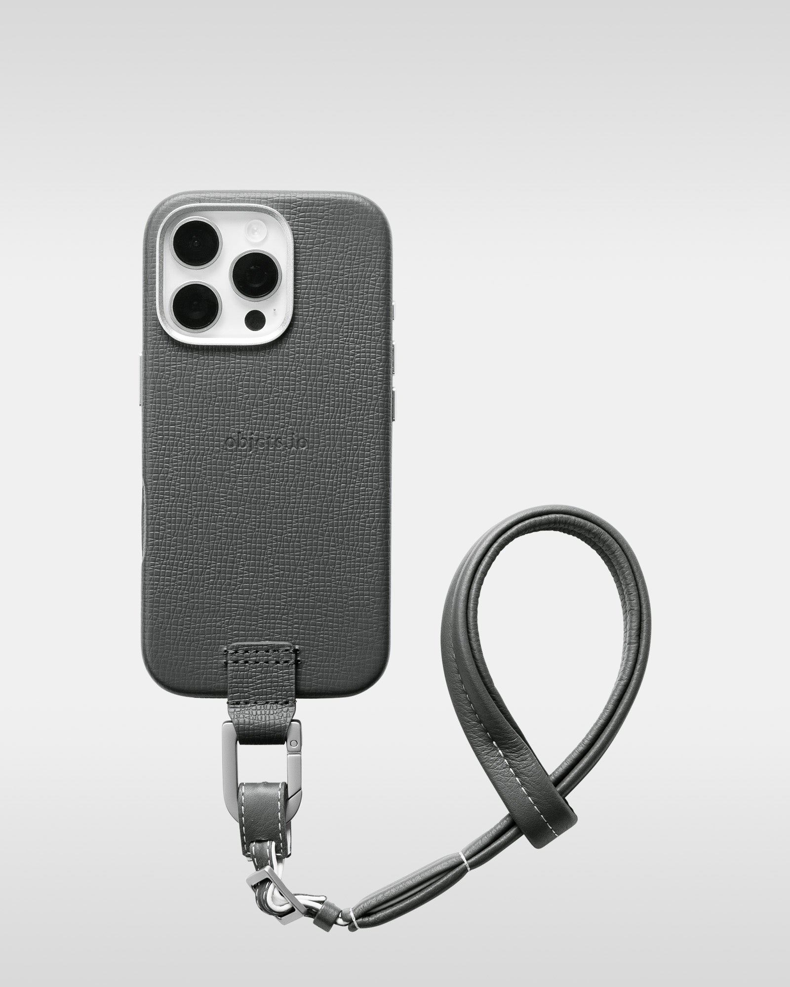 レザー製 iPhoneケース + カメラハンドストラップ セット/ ストラップ