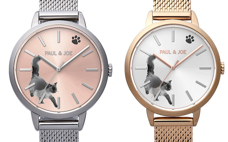 文字盤の上を黒猫がお散歩♪【PAUL & JOE】人気の「INK CAT」から新作