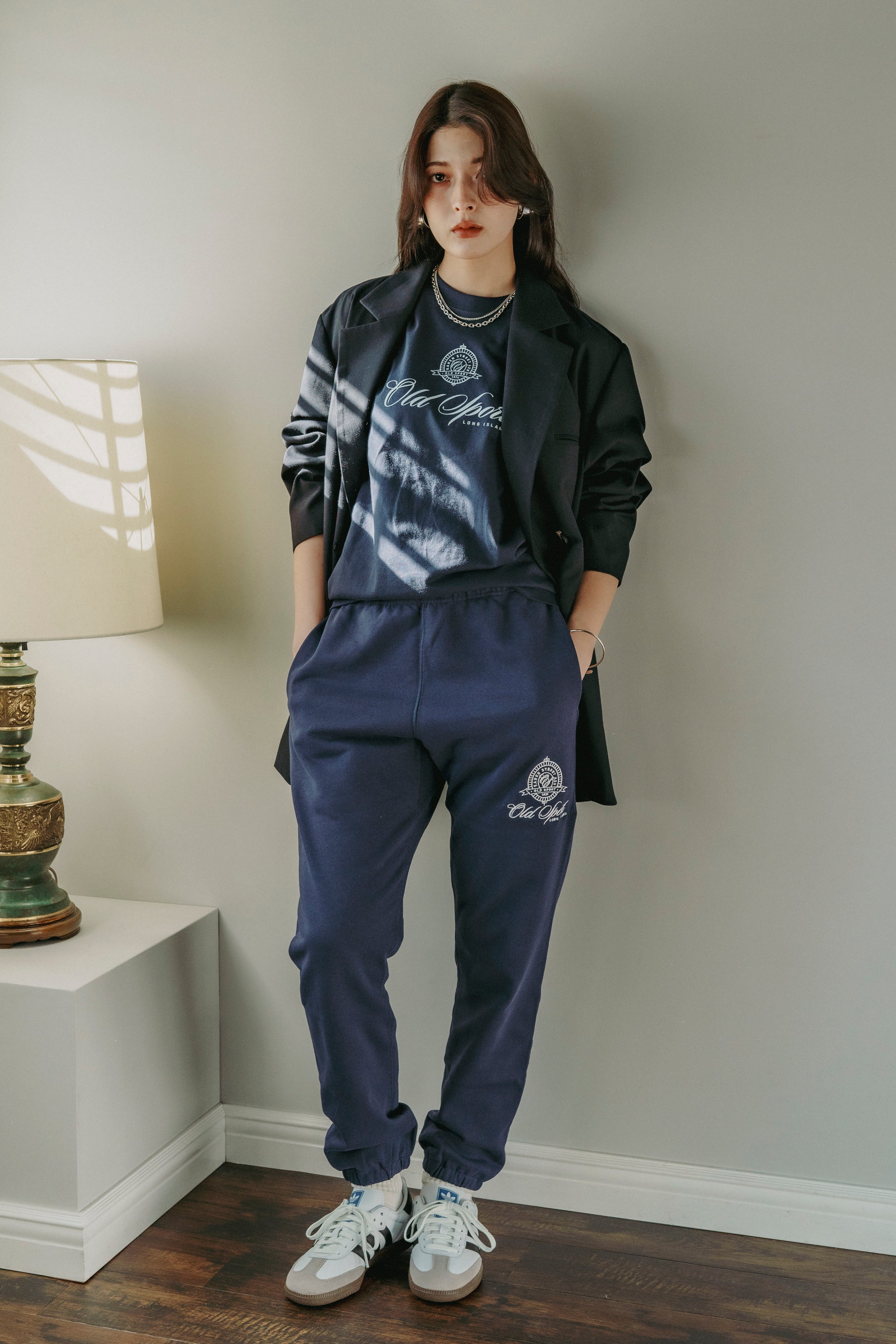 エンブレムスウェットパンツ NAVY – Old Sport