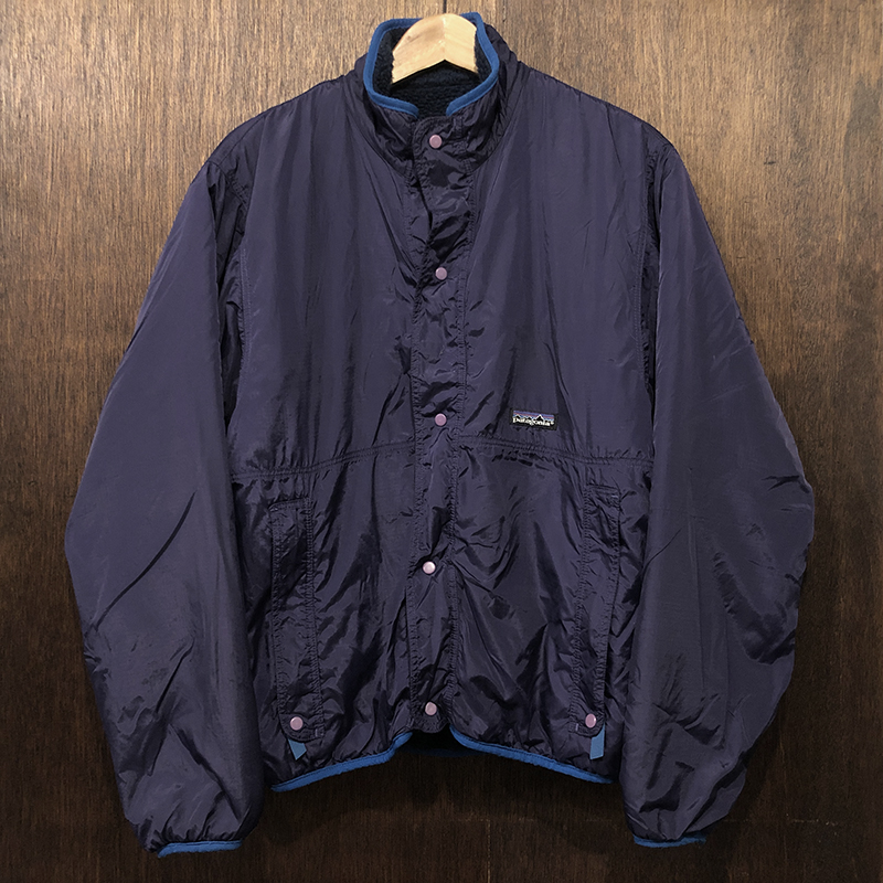 Patagonia Glissade Jacket Reversible Rip Stop Nylon Pile Eggplant