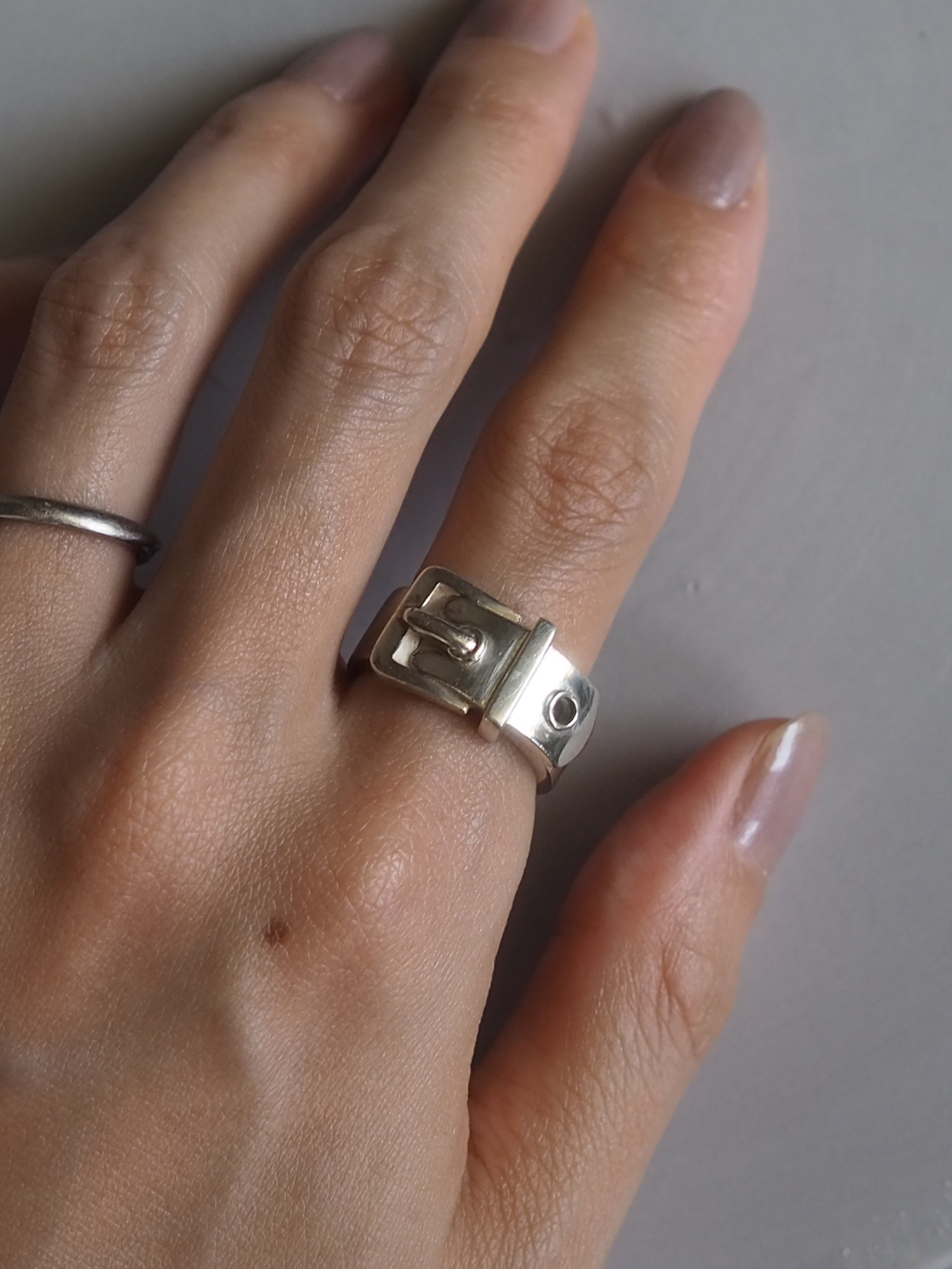 VINTAGE HERMES ヴィンテージ エルメス 1960s リング シルバー SV800