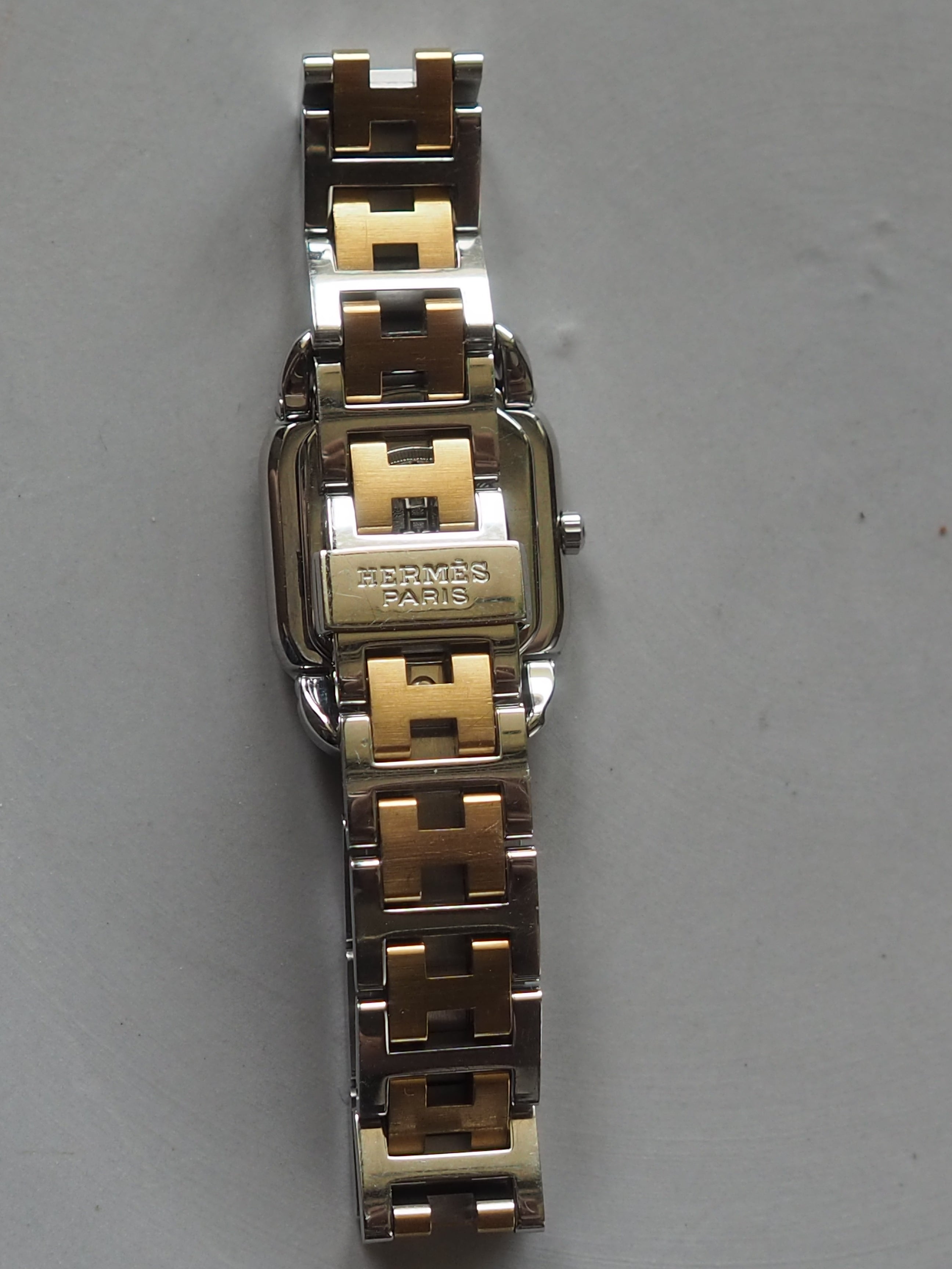 HERMES エルメス ラリー ウォッチ 腕時計 コンビ レディース ヴィンテージ