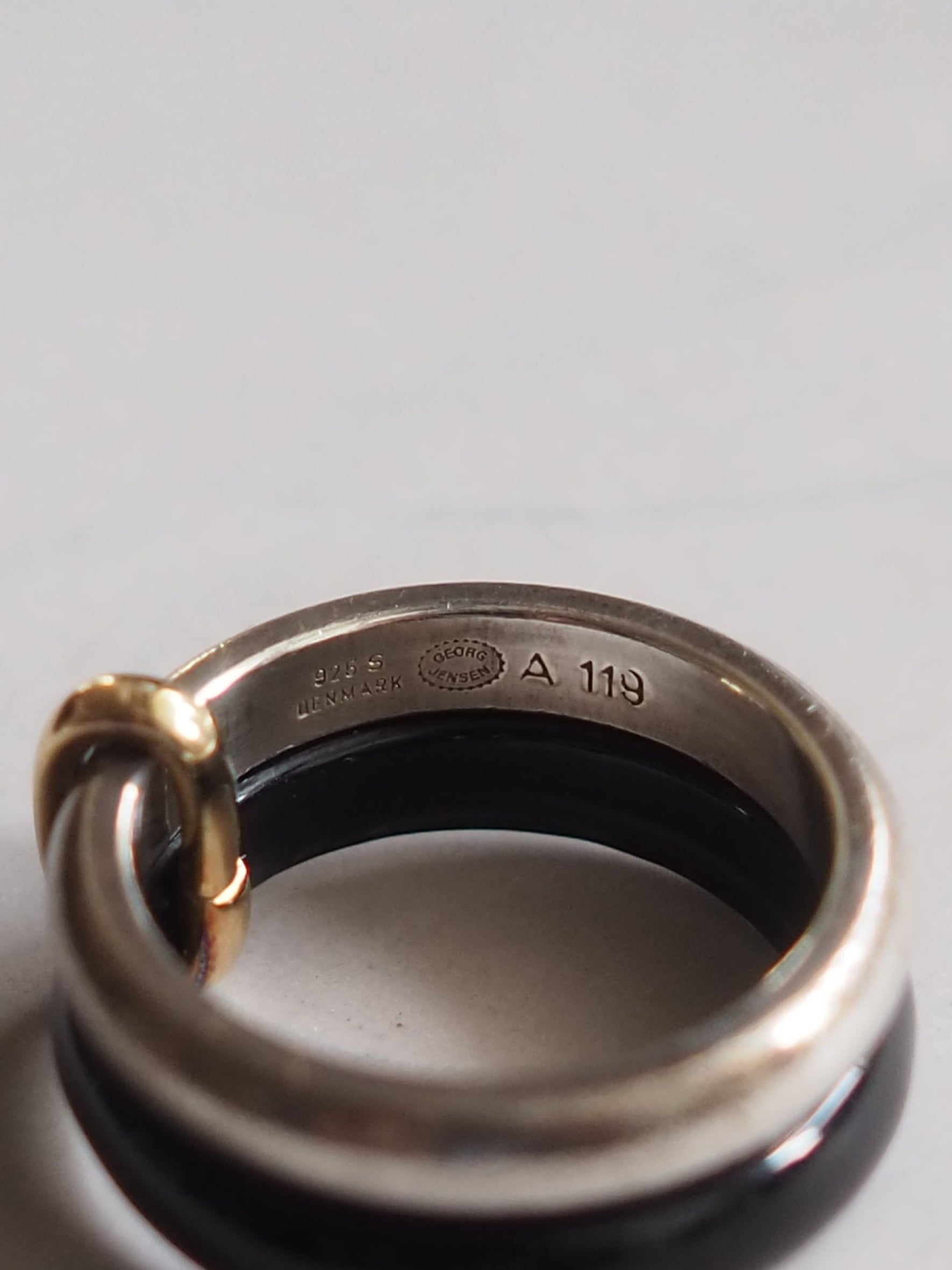 GEORG JENSEN ジョージ ジェンセン シルバー 925 オニキス リング 指輪