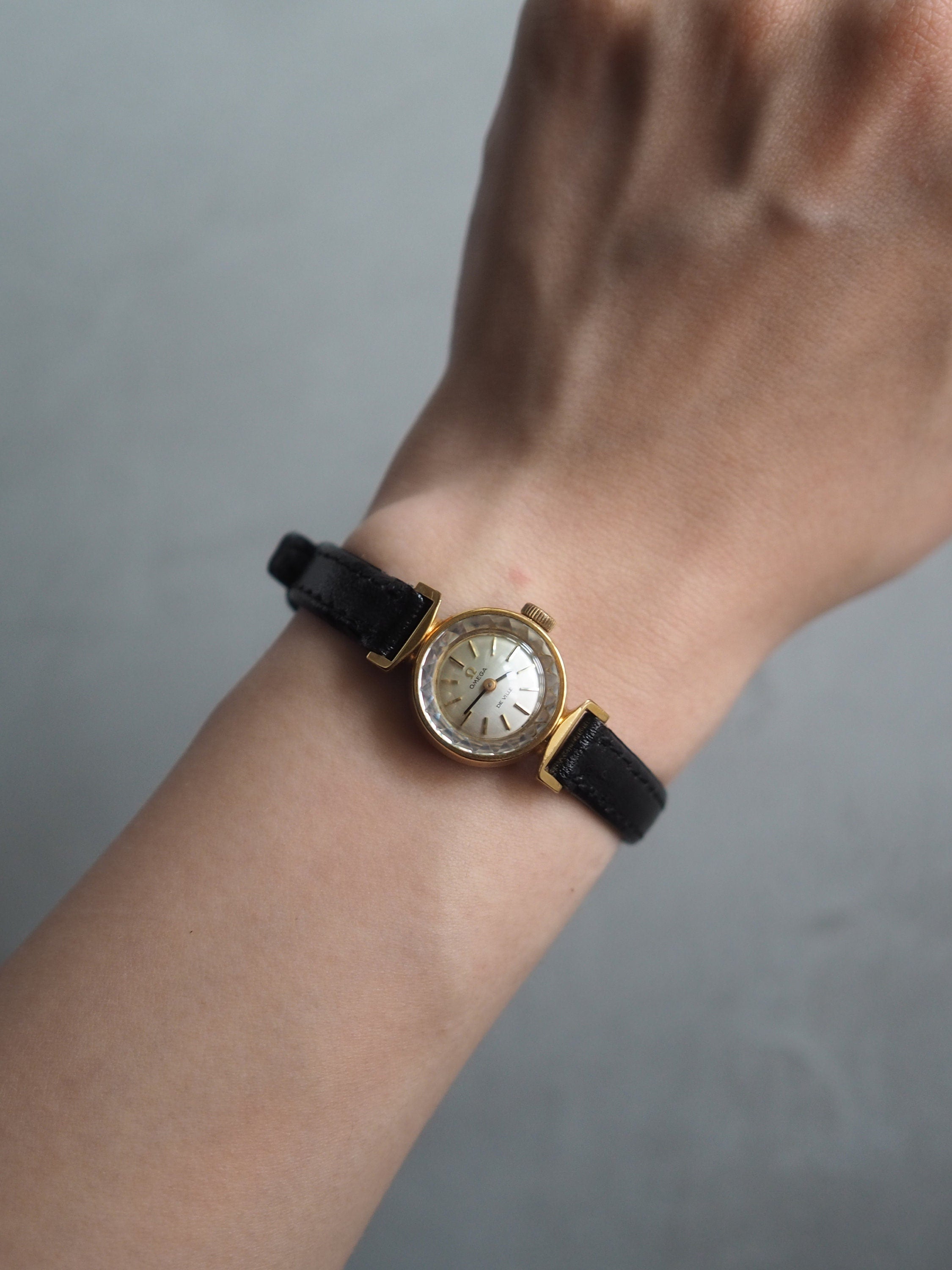 OMEGA オメガ DE VILLE デビル カットガラス ウォッチ 腕時計