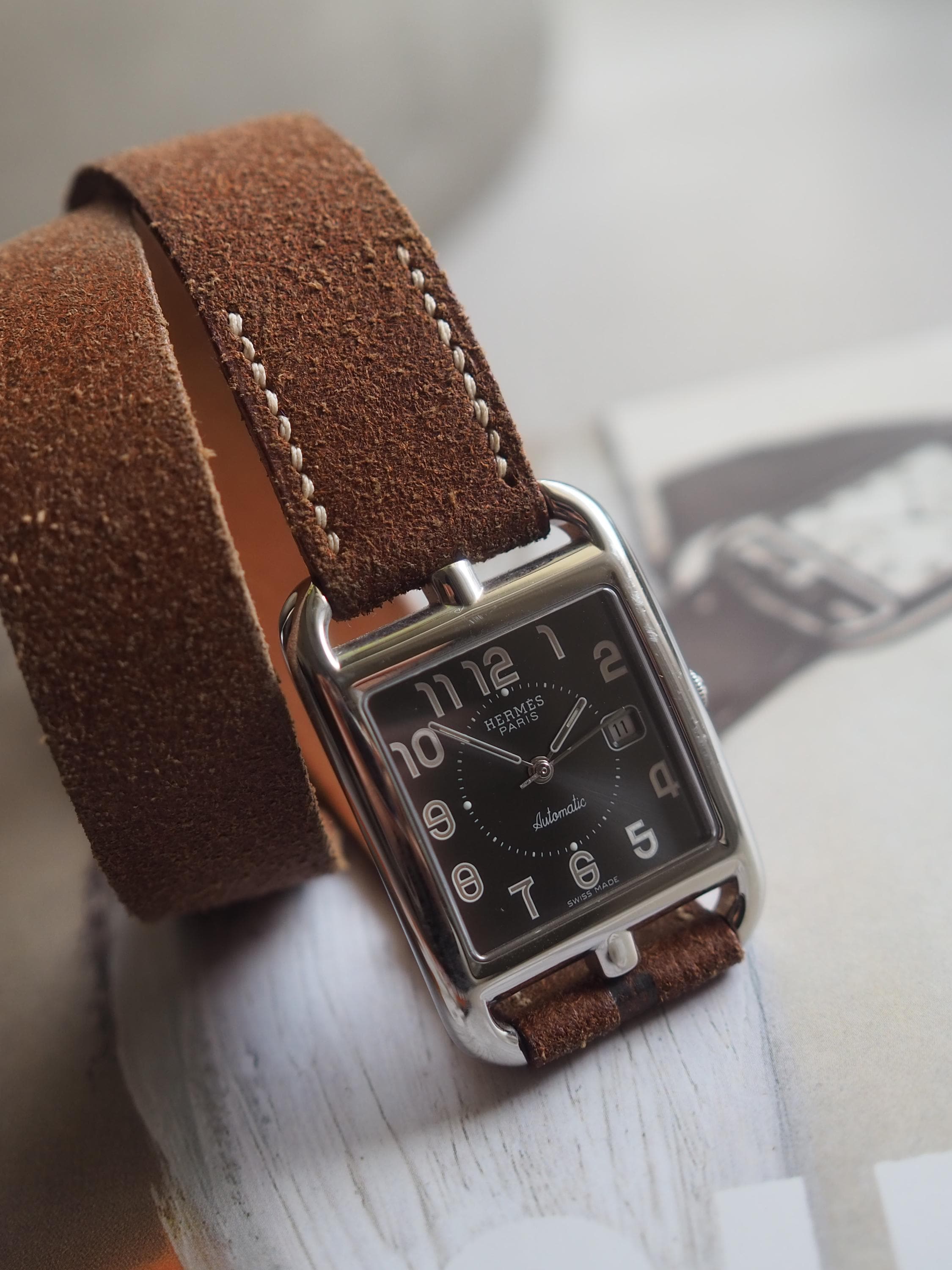 HERMES エルメス ケープコッド ドゥブルトゥール ウォッチ 腕時計