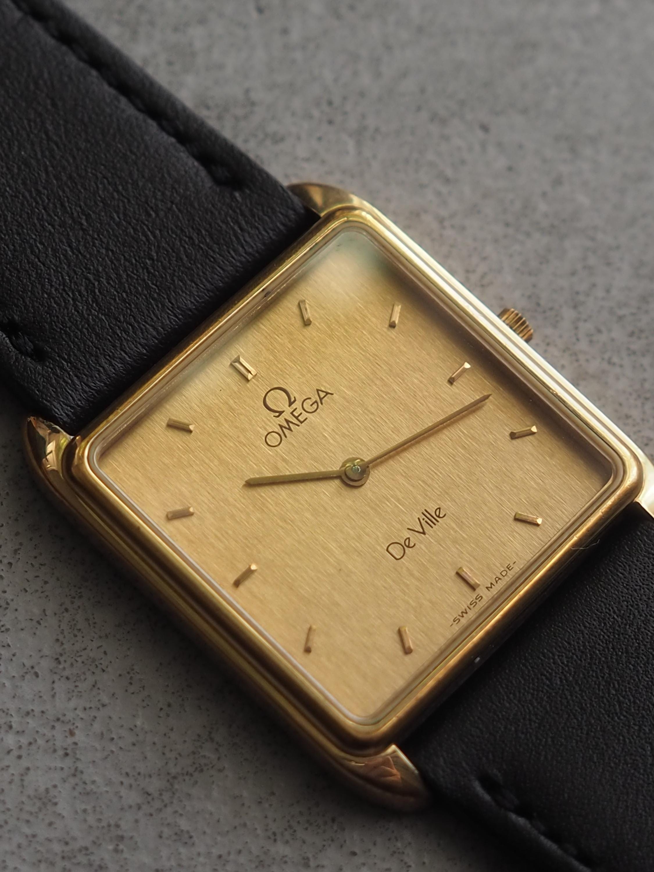 OMEGA オメガ DE VILLE デビル スクエア ウォッチ 腕時計 ゴールド