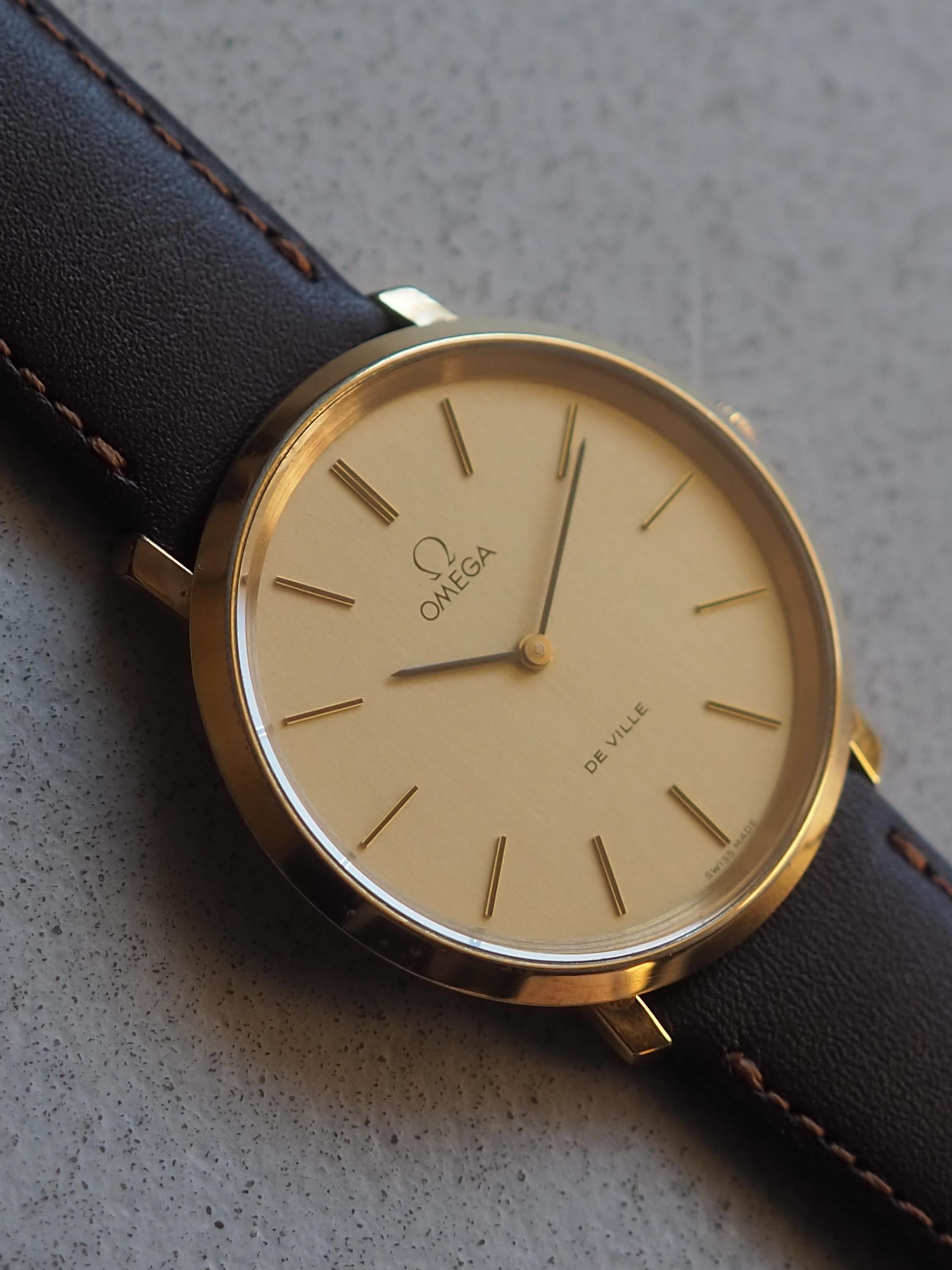 OMEGA オメガ DE VILLE デビル ラウンド ウォッチ 腕時計 ゴールド