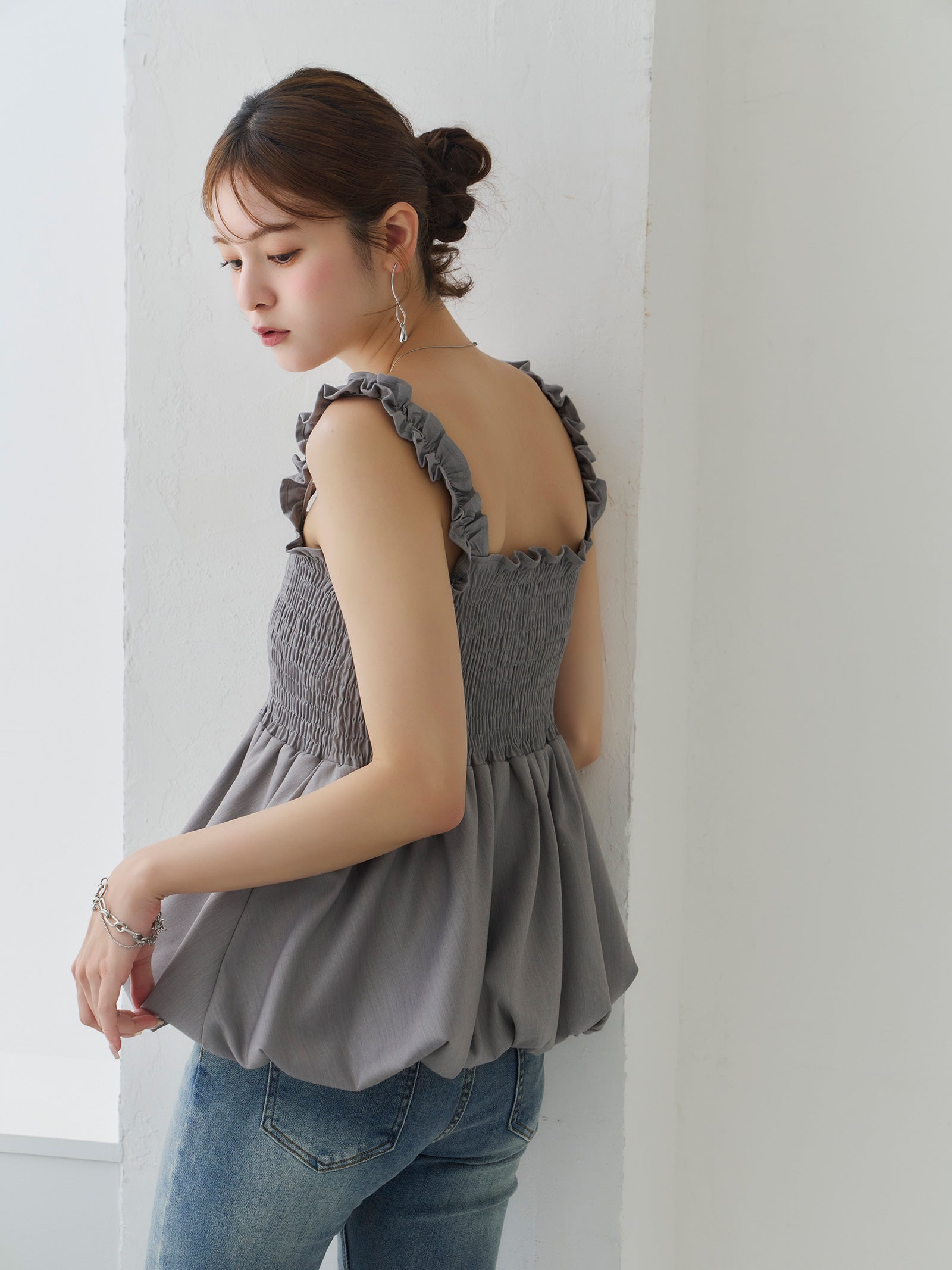 ペプラムバルーンビスチェ[セットアップ可能]