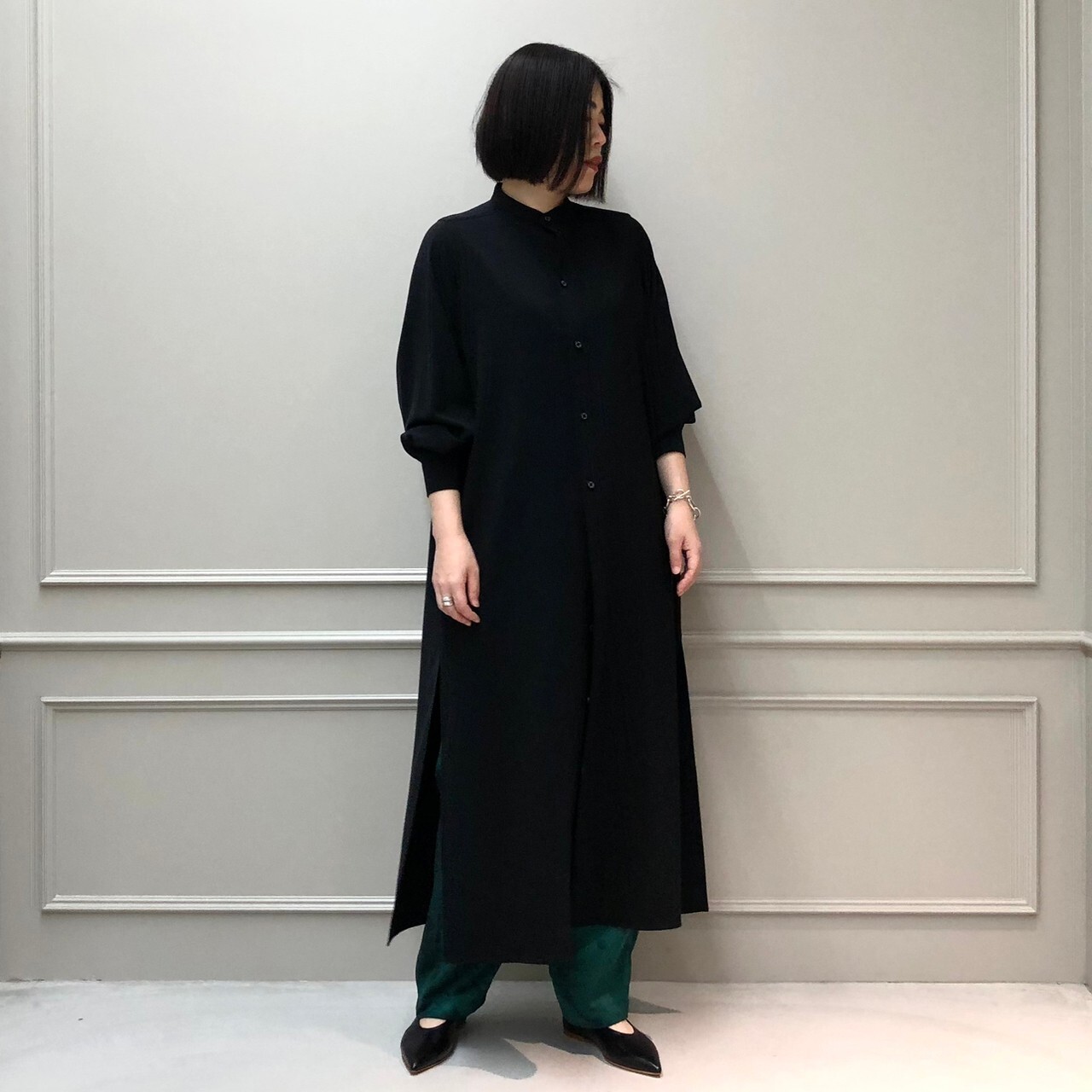 HYKE(ハイク)】 MAXI SHIRT DRESS｜パリゴ尾道店｜尾道本通り商店街