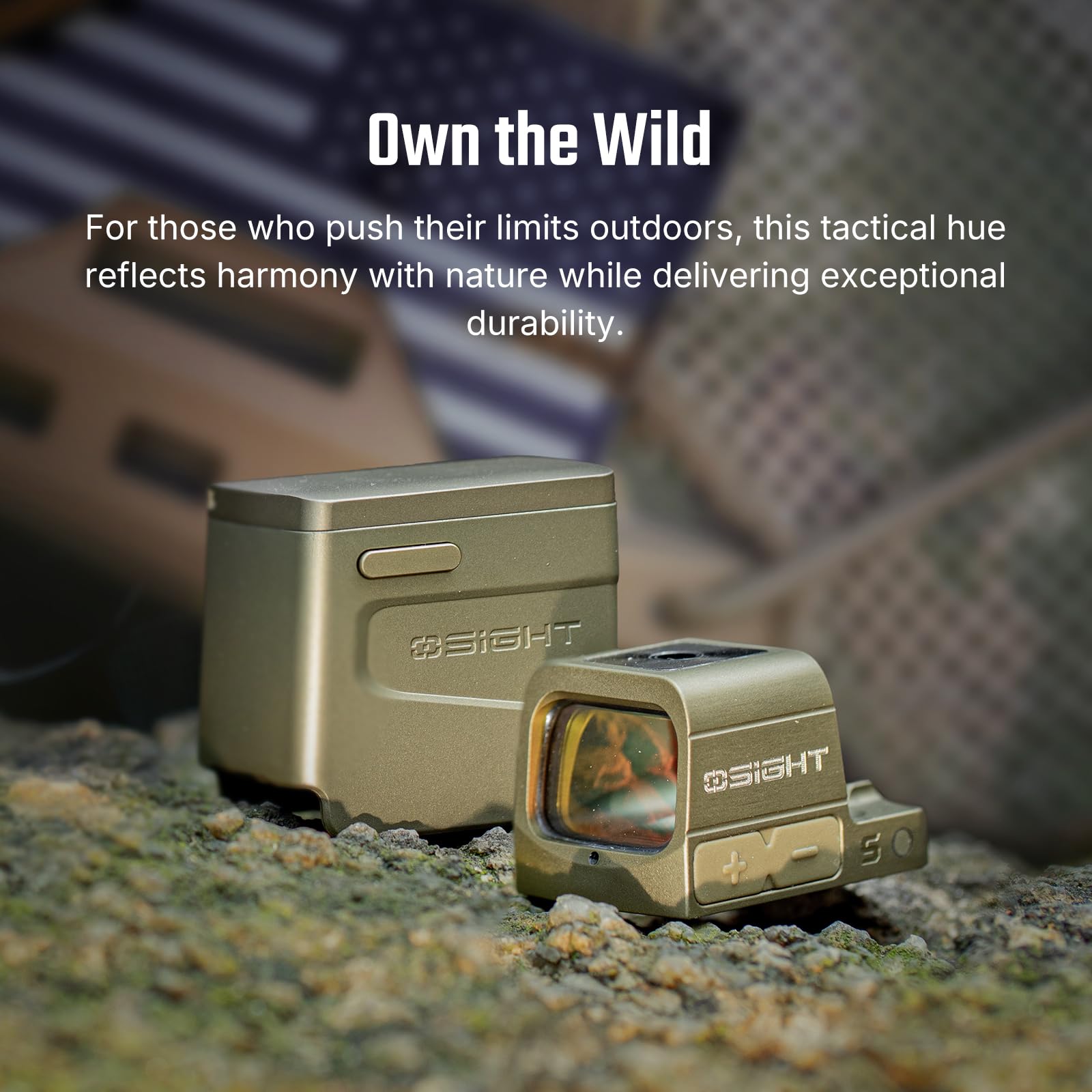 Multi Reticle Red Dot Sight: Olive Green Enclosed Optic - Osight