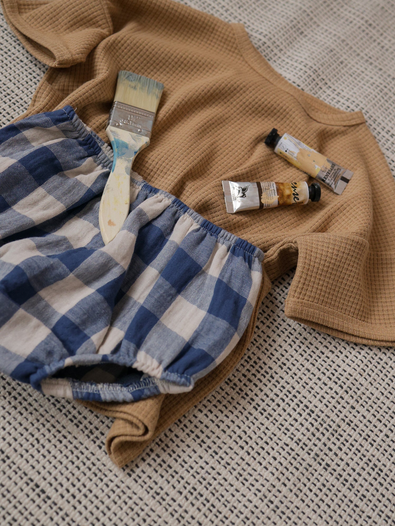 Pottery Blue Gingham Bella Dress | Organic Zoo