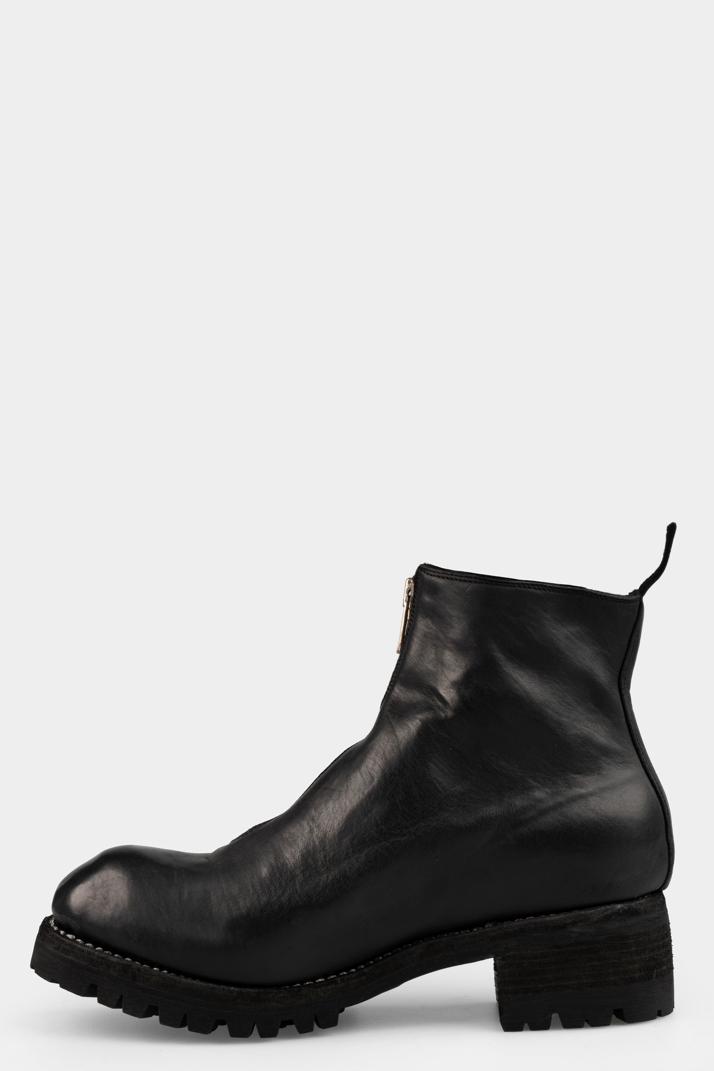 GUIDI PL1V - Front zip boots, Black / Full Grain Horse Leather