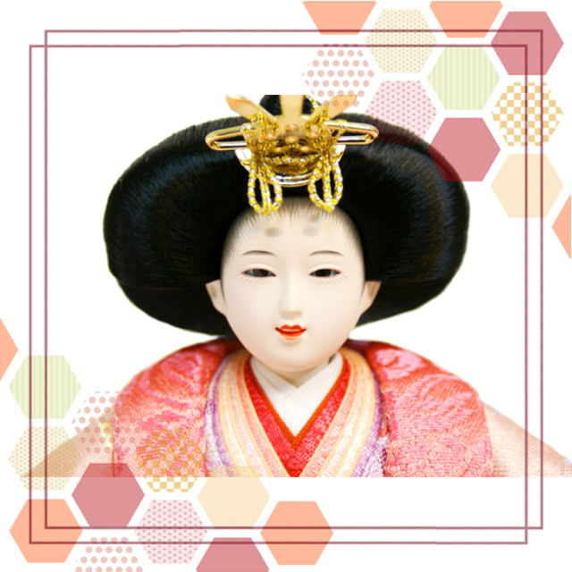 雛人形,東京久月,よろこび雛,収納式三段飾り,ひな人形,#S-34311