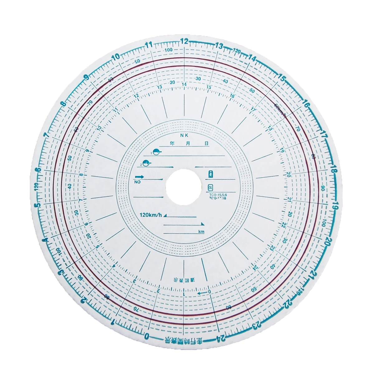 公式】パーマンショップ-タコグラフチャート紙 回転記録なし 26時間用
