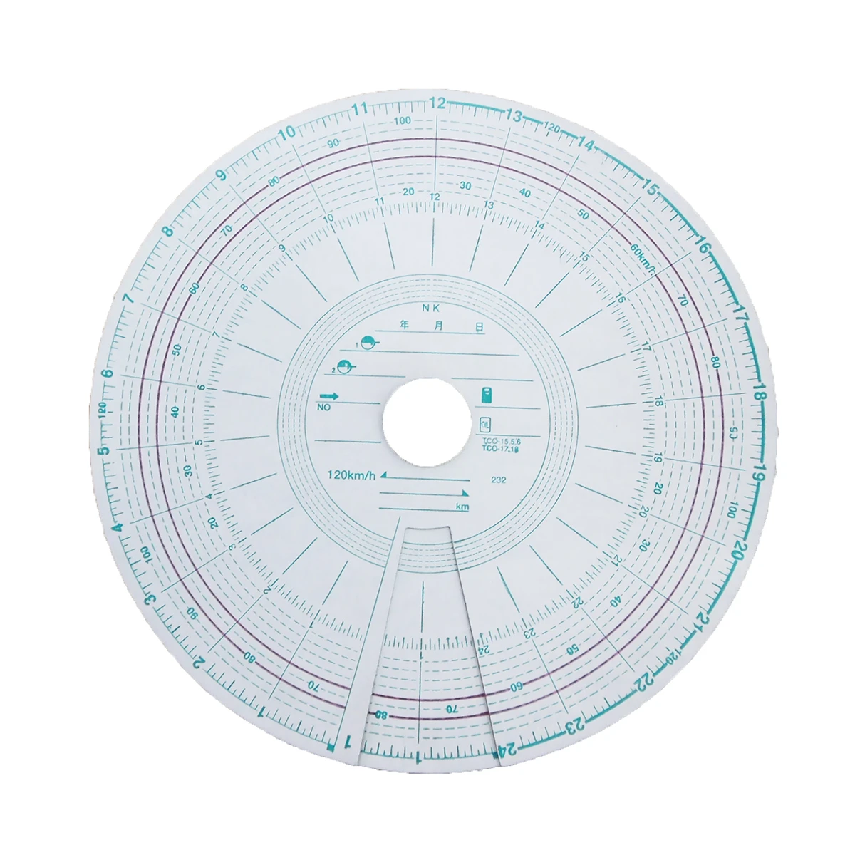 公式】パーマンショップ-タコグラフチャート紙 回転記録なし 7日間用
