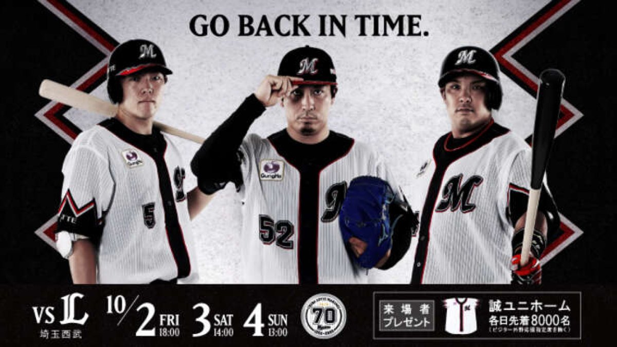 千葉ロッテが「2005年誠ユニホーム」を復刻着用！ 記録にも記憶にも